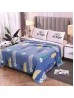Feather Print Embroidered Microfiber Soft Printed Flannel Blanket (with gift packaging) 